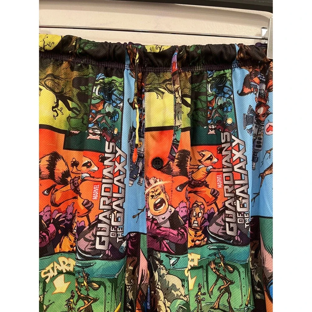 Marvel Pajama Pants Kids Pre teen Small Multicolor Guardians of the Galaxy Comic